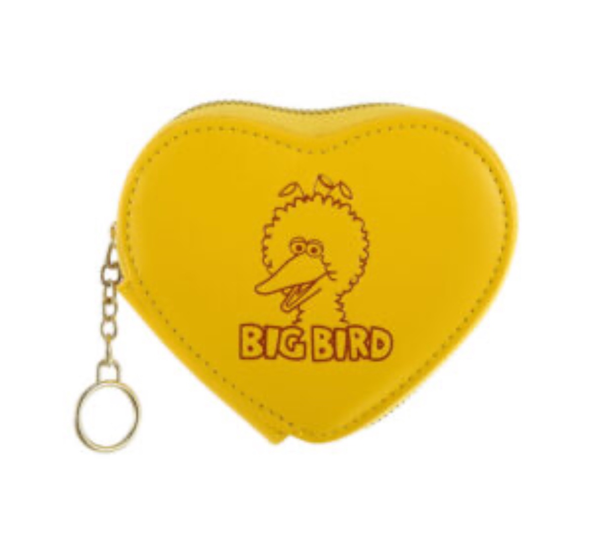 BNWT Miniso Sesame Street Big Bird coin pouch with key chain thumbnail