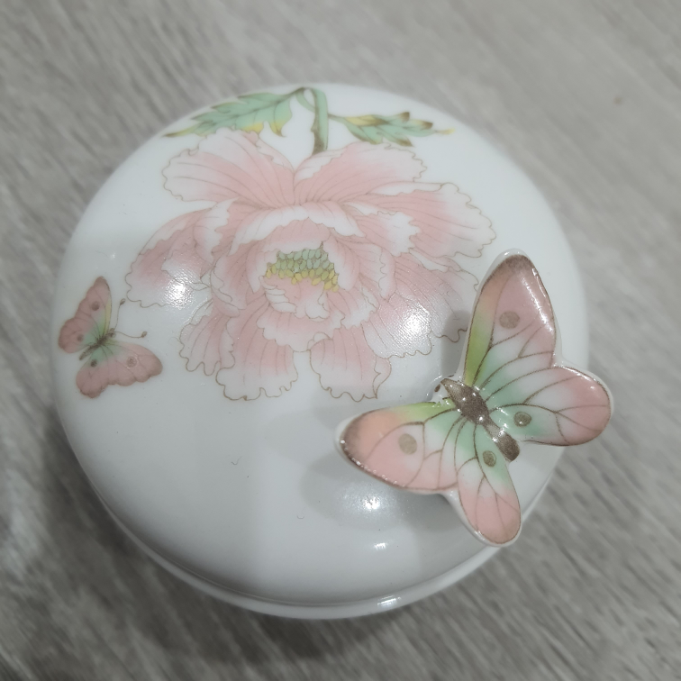 Vintage  pocerin  butterfly  box