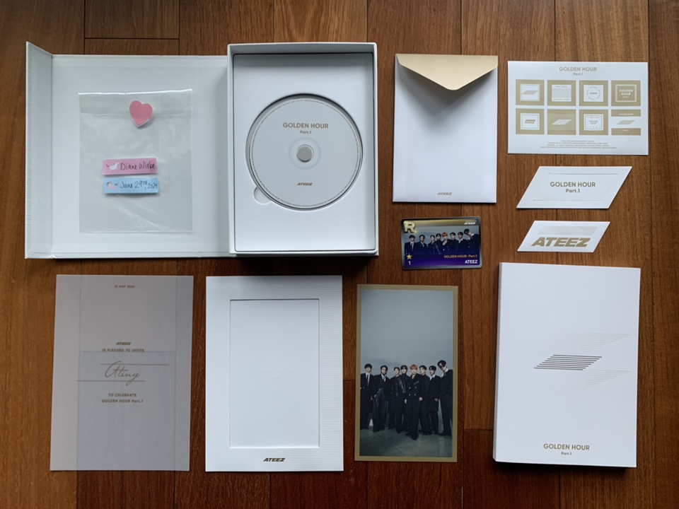 ATEEZ “Golden Hour Part.1” NO PCs, NO POSTCARDS (3 versions) image indicator(5)