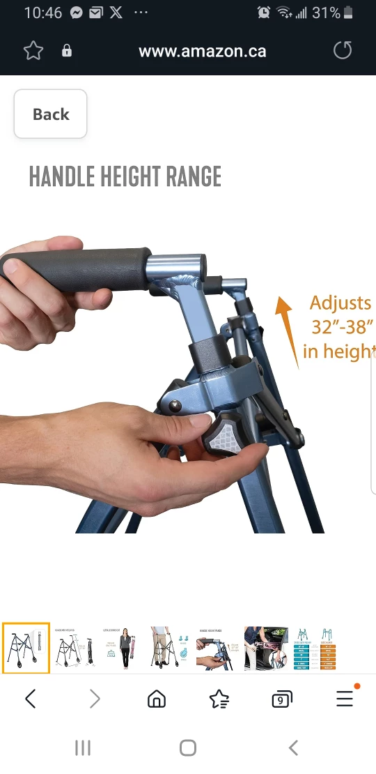 Able Life Space Saver Walker, brand new image indicator(5)