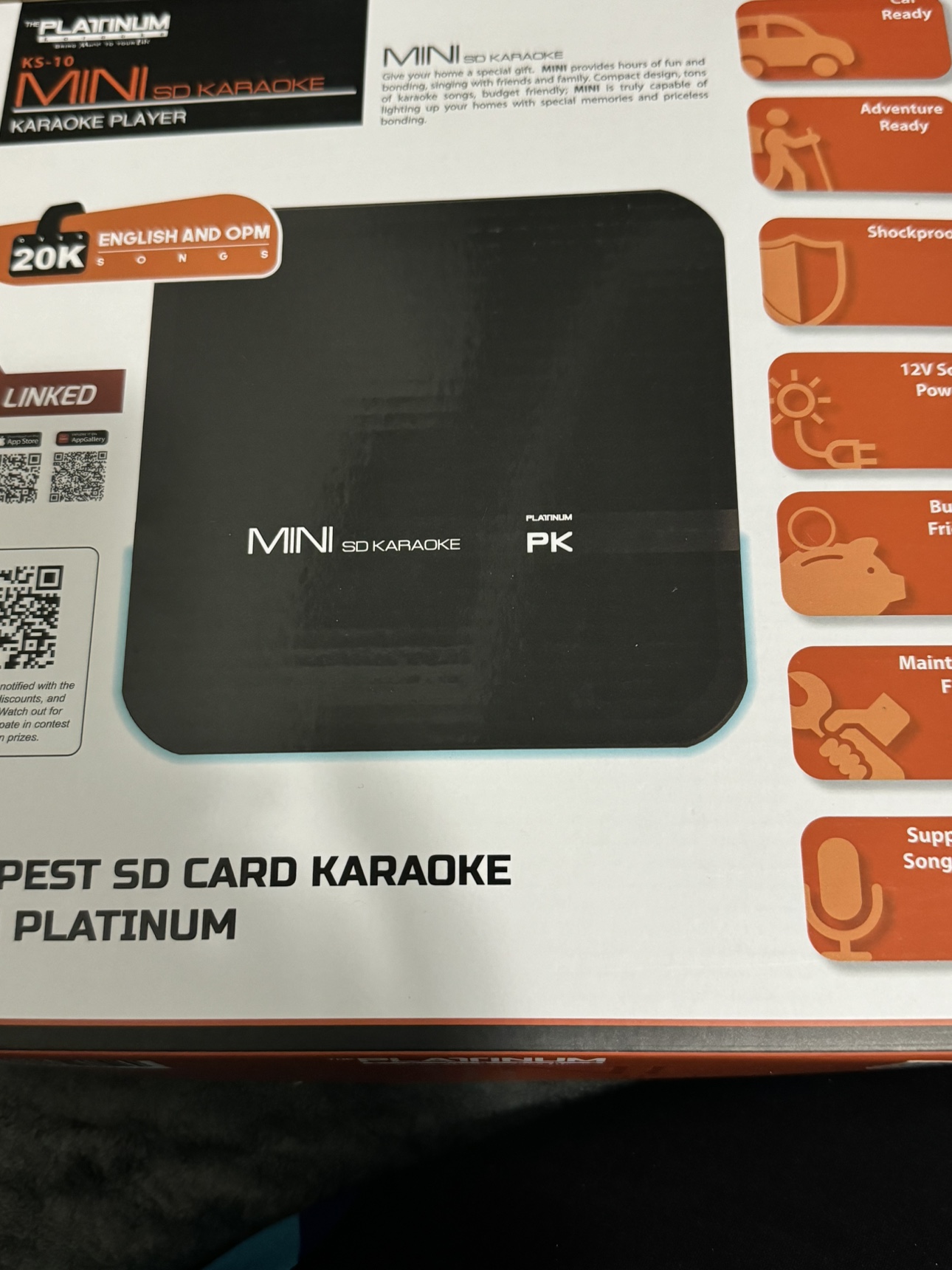 ThePlatinum KS10 Mini SD Karaoke Machine