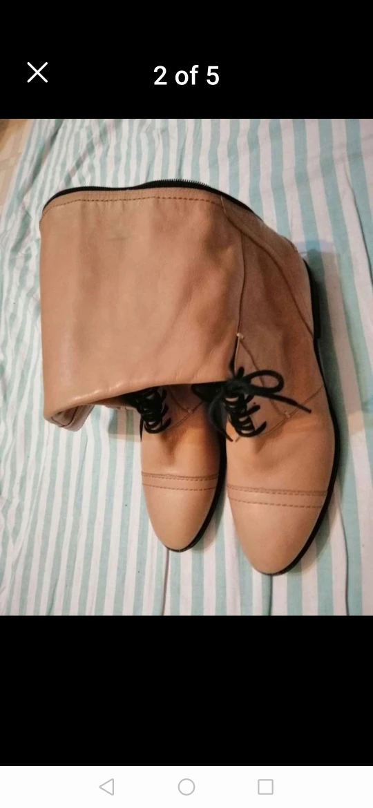 leather women boots size 11 - photo 4