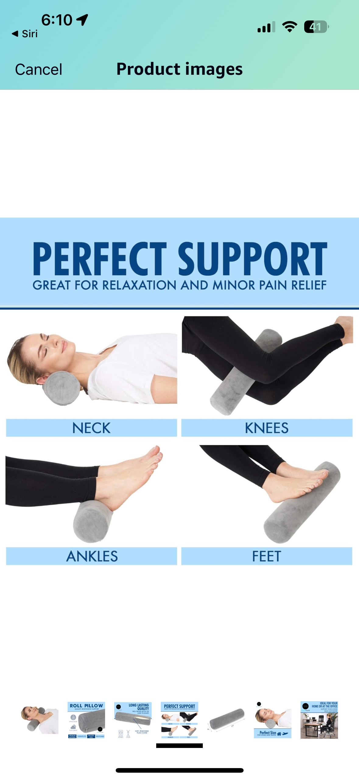 Memory foam cervical pillow - photo 4
