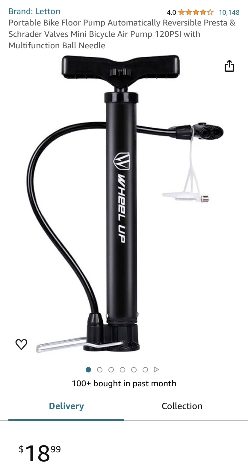 Wheel Up Air Pump (for Bikes, balloons, inflatable pools etc) image indicator(4)