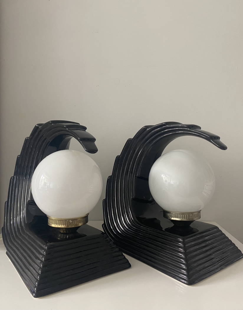 Vintage Art Deco Style Modernist lamps - photo 2
