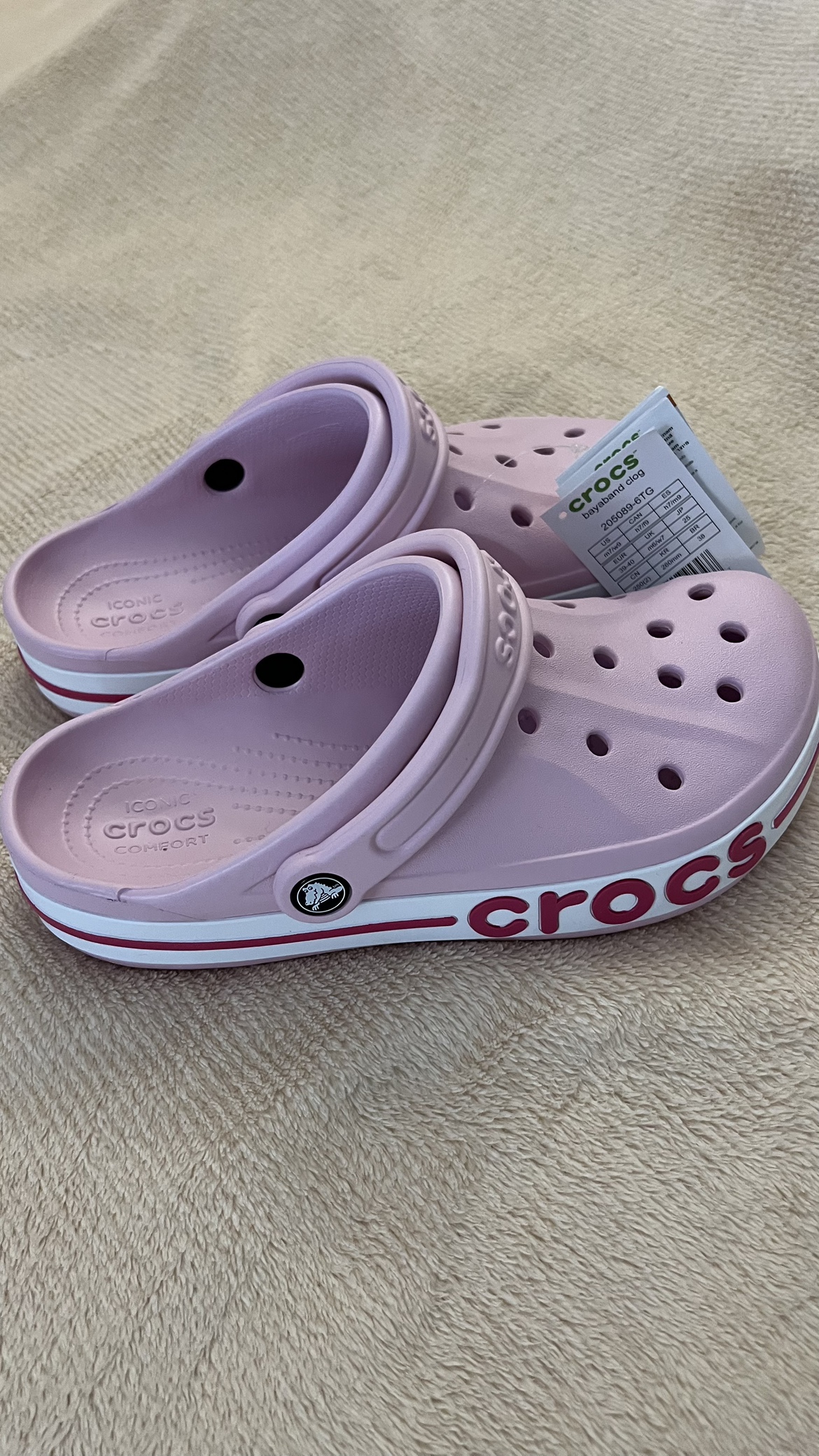 NEW Crocs Bayaband Pink (Women 9) thumbnail