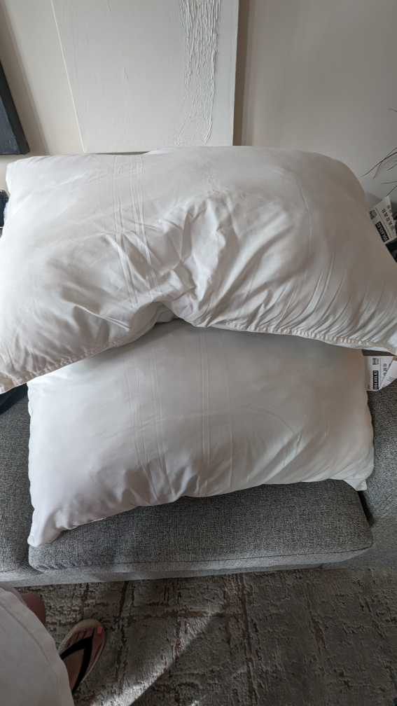 Ikea pillows x 3 (not used)