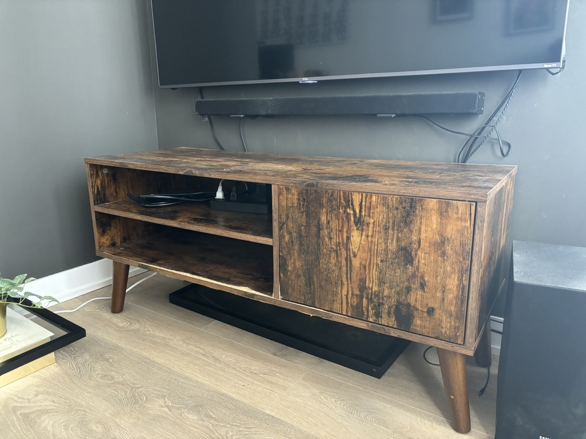 Wood TV stand