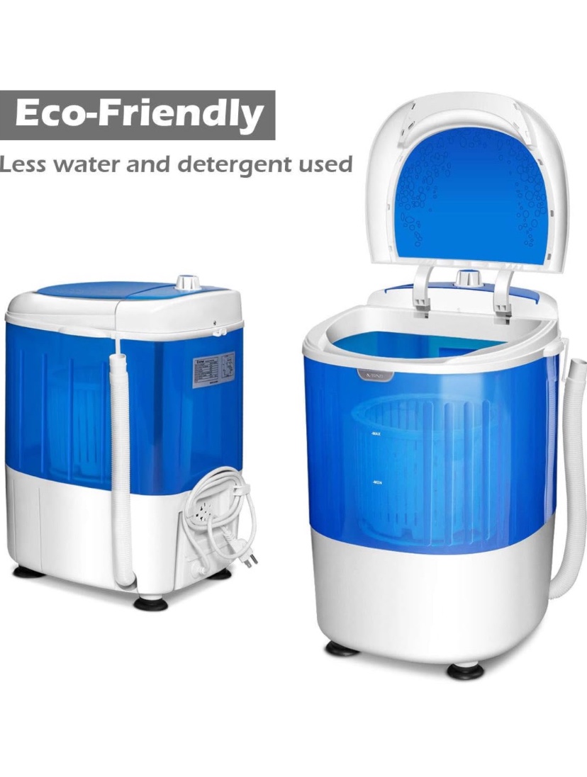 COSTWAY Portable Mini Washing Machine with Spin Dryer thumbnail