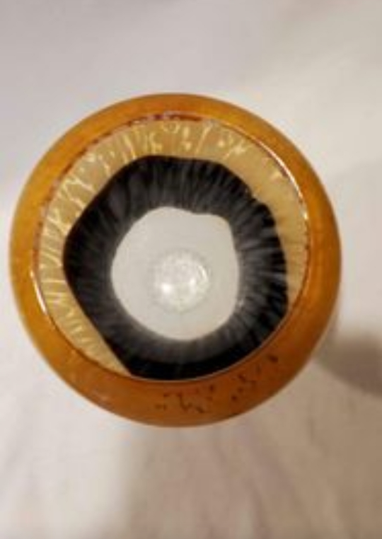 Vase 9" Tri colour Glass, Vintage, Semi See through  9" Vase - photo 5
