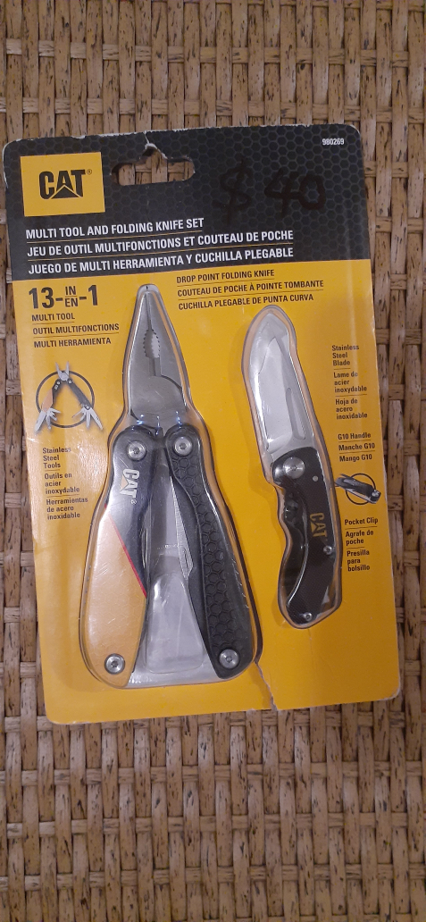 CAT.13-in-1 multi tool folding knife set