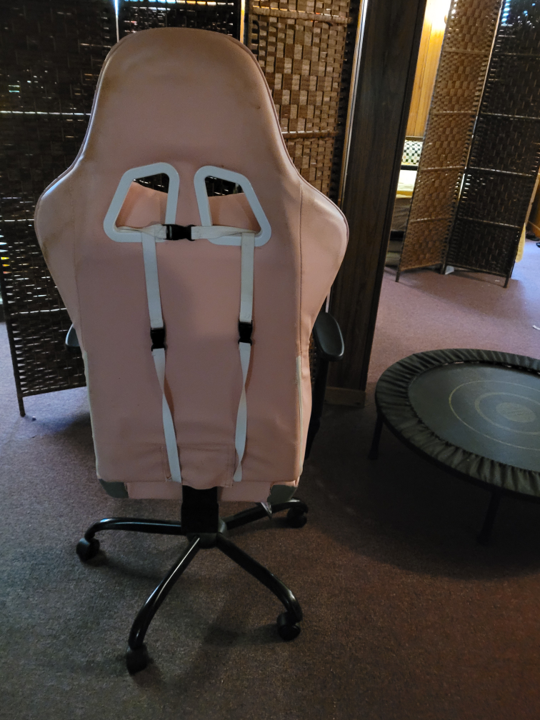 🥕🥕Pink gaming chair.  Make an offer. image indicator(2)