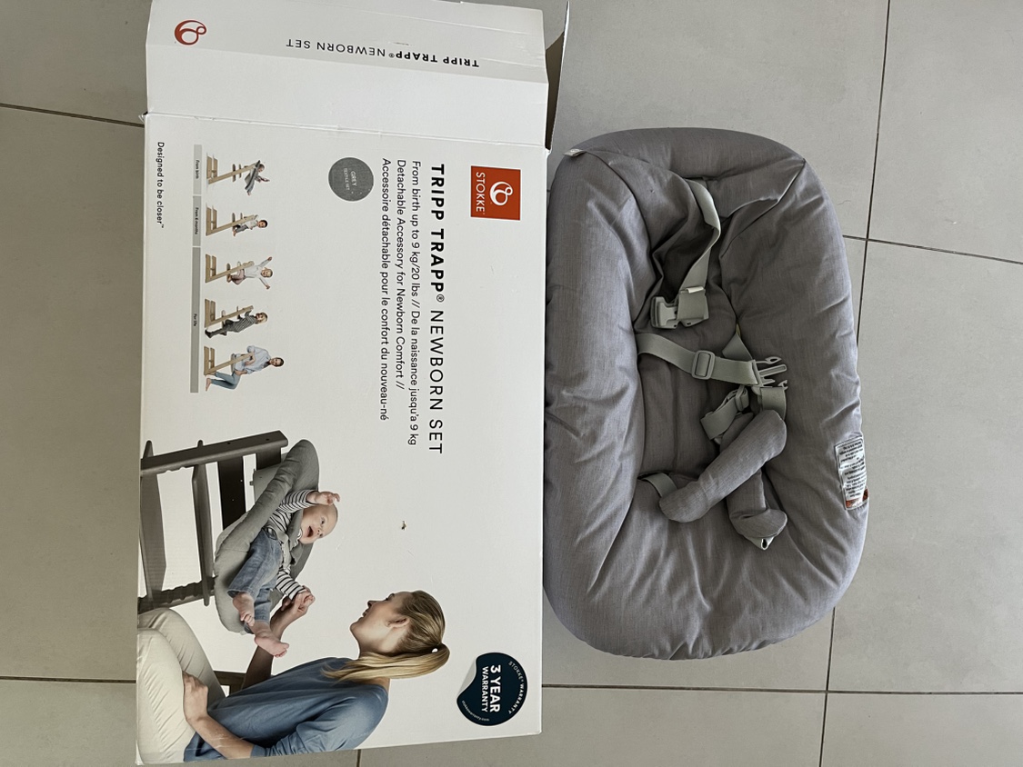 Rarely used Tripp Trapp Newborn Set, Grey - photo 2