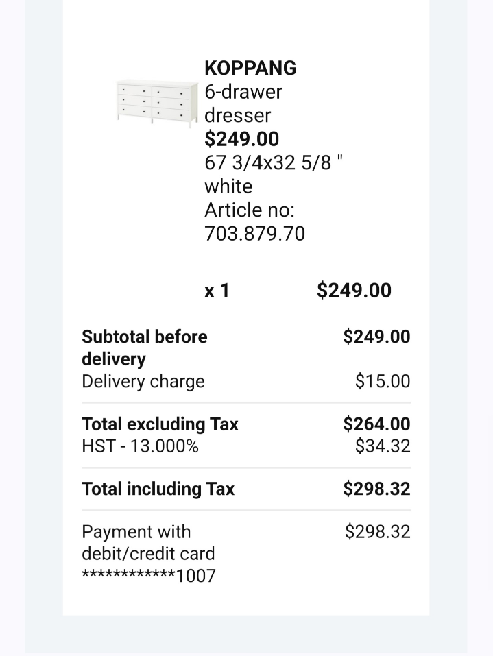 🌟 Pay what you can!!- IKEA Koppang 6 Drawer Dresser - photo 4