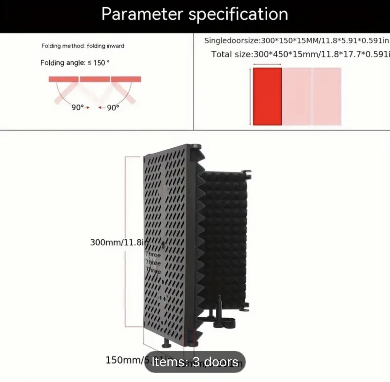 Portable Vocal Booth for Recording image indicator(4)
