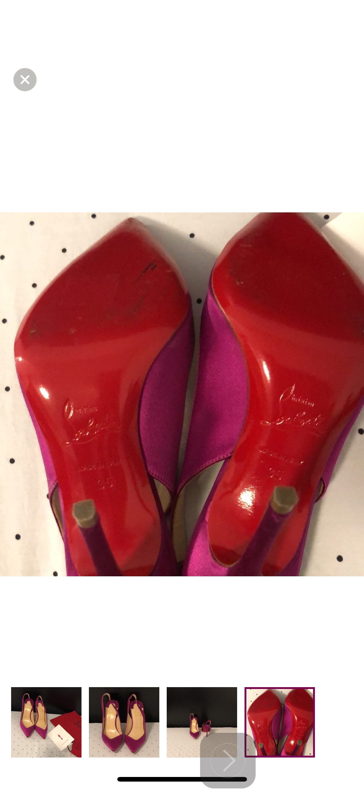 Christian Louboutin hot pink 4” heeled open back shoes - photo 4
