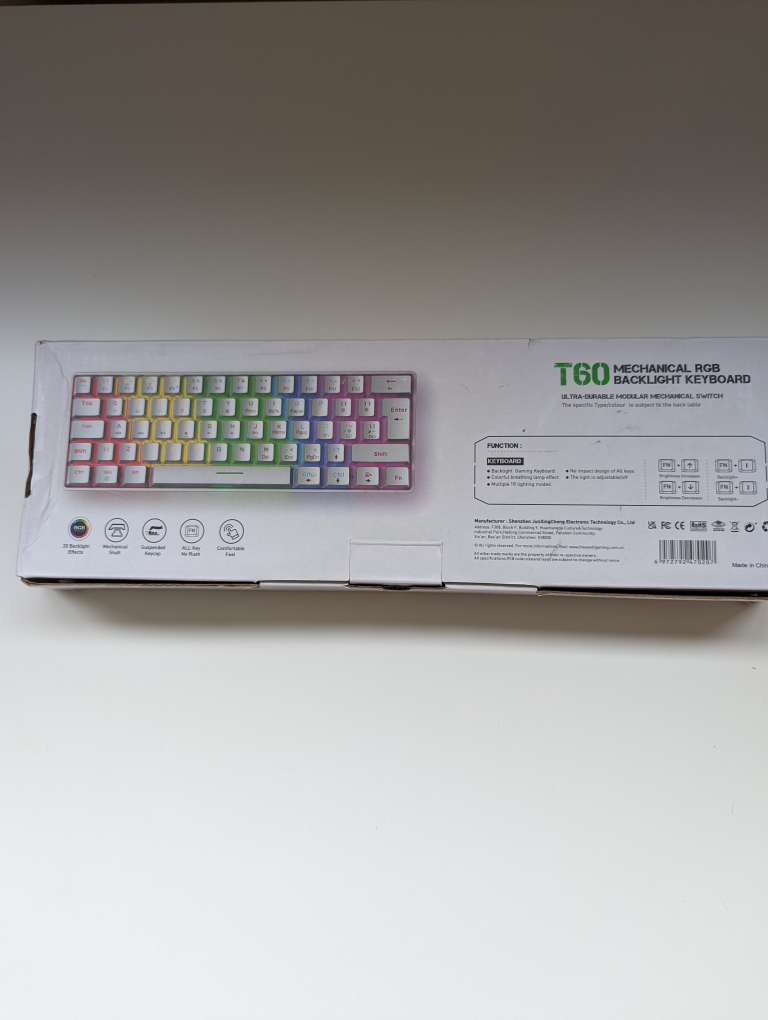 BNIB Mechanical RGB backlight keyboard - photo 2