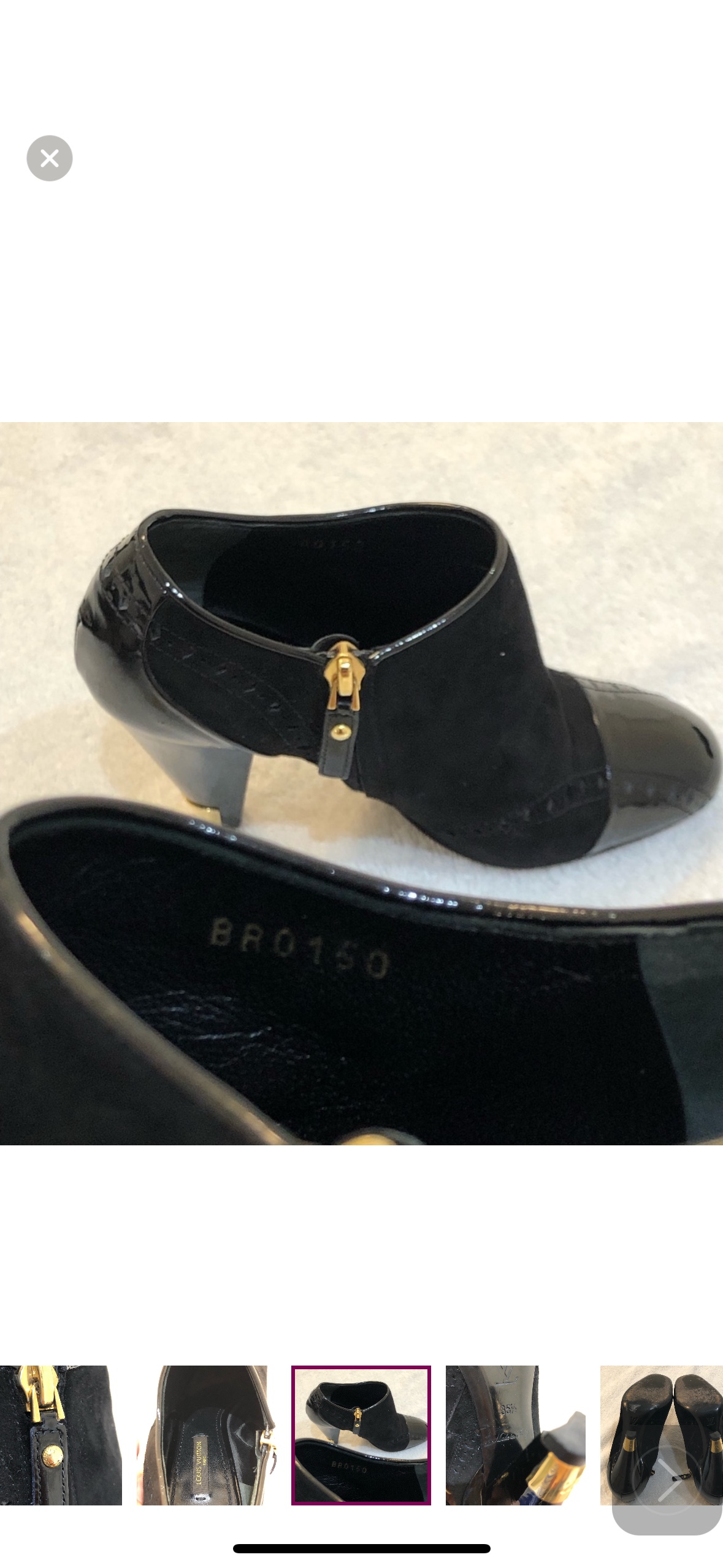 Louis Vuitton suede ankle bootie image indicator(8)