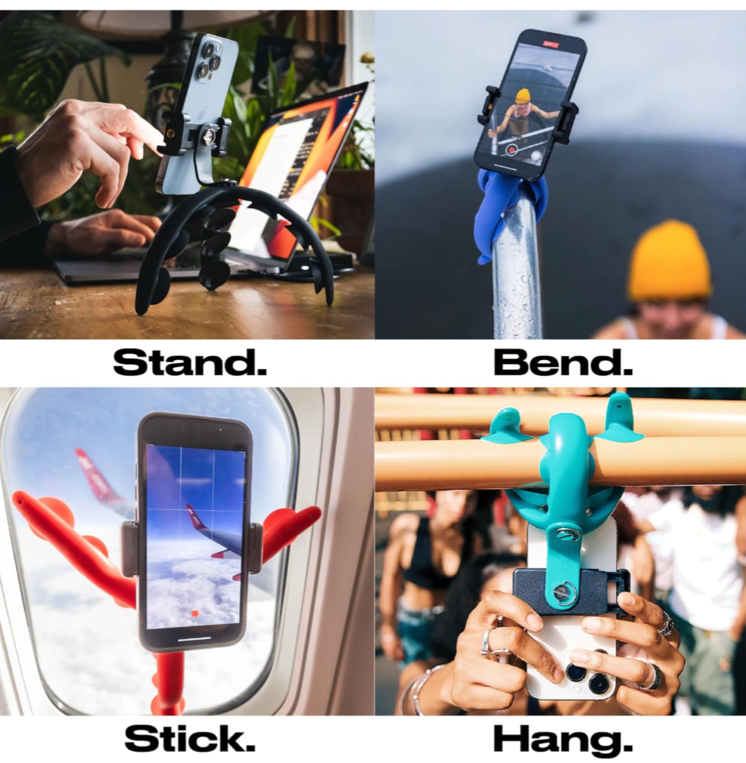 Flexible Tripod Stand for phone with bendable suction cups - photo 2