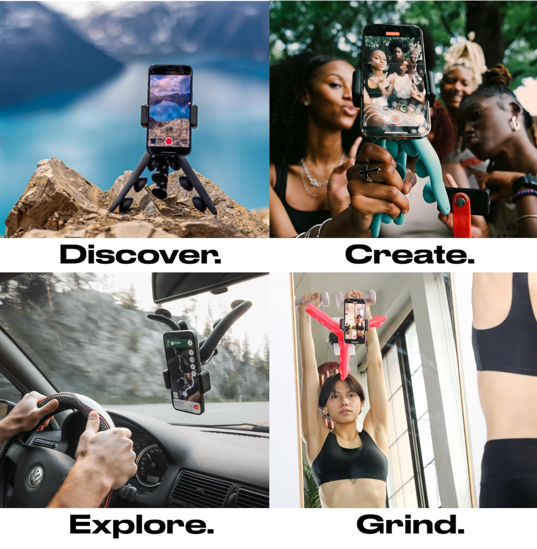 Flexible Tripod Stand for phone with bendable suction cups - photo 3
