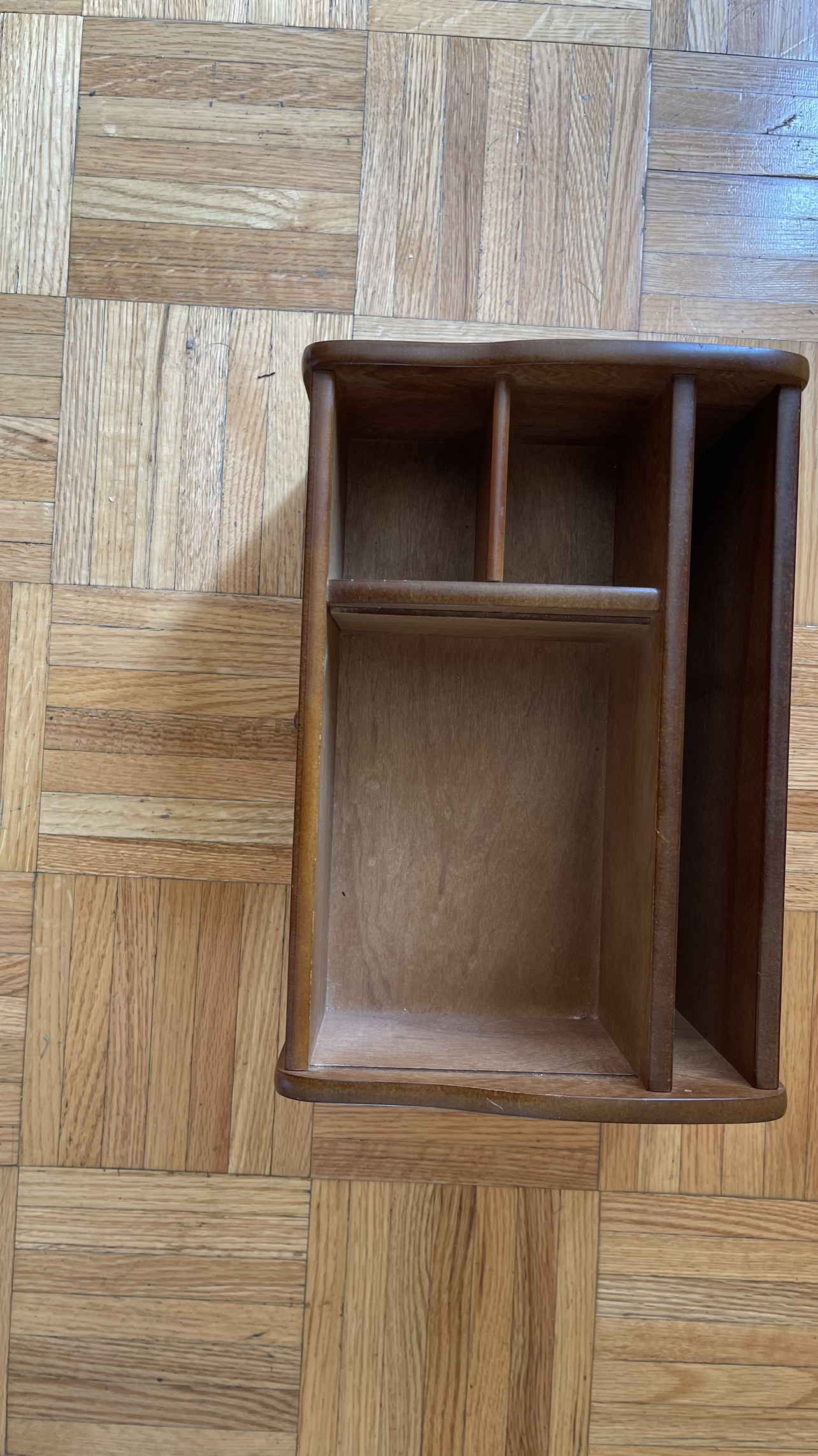 Wood tissue box with storage - photo 4