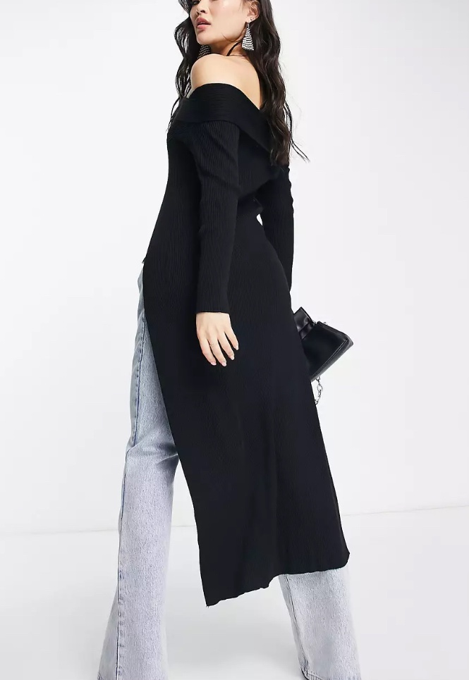 Hook and Eye Bardot Knitted Midaxi Cardigan - photo 3