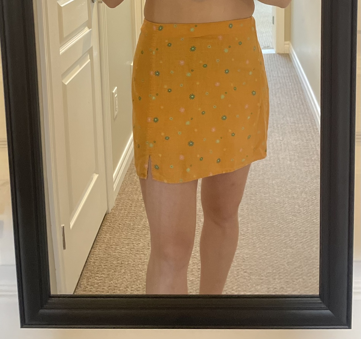 Flower Patterned Mini Skirt