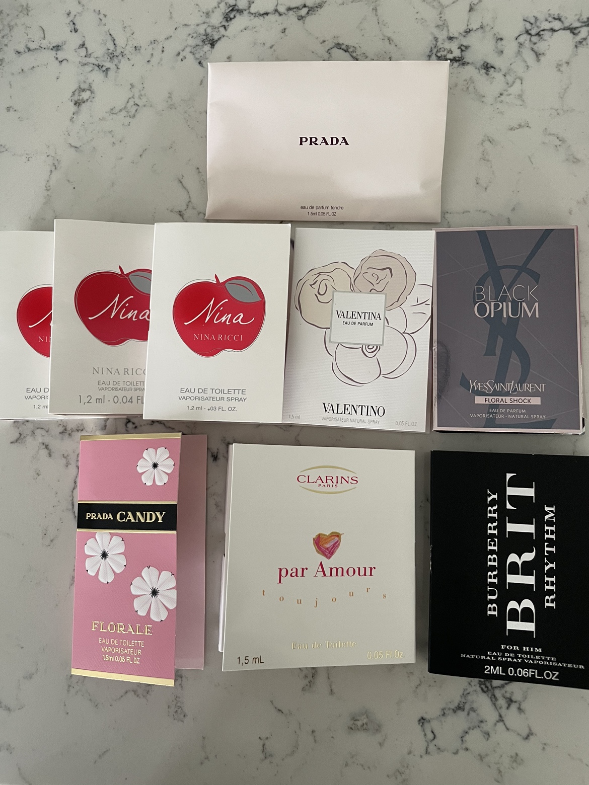 Perfume samples - 10 pcs