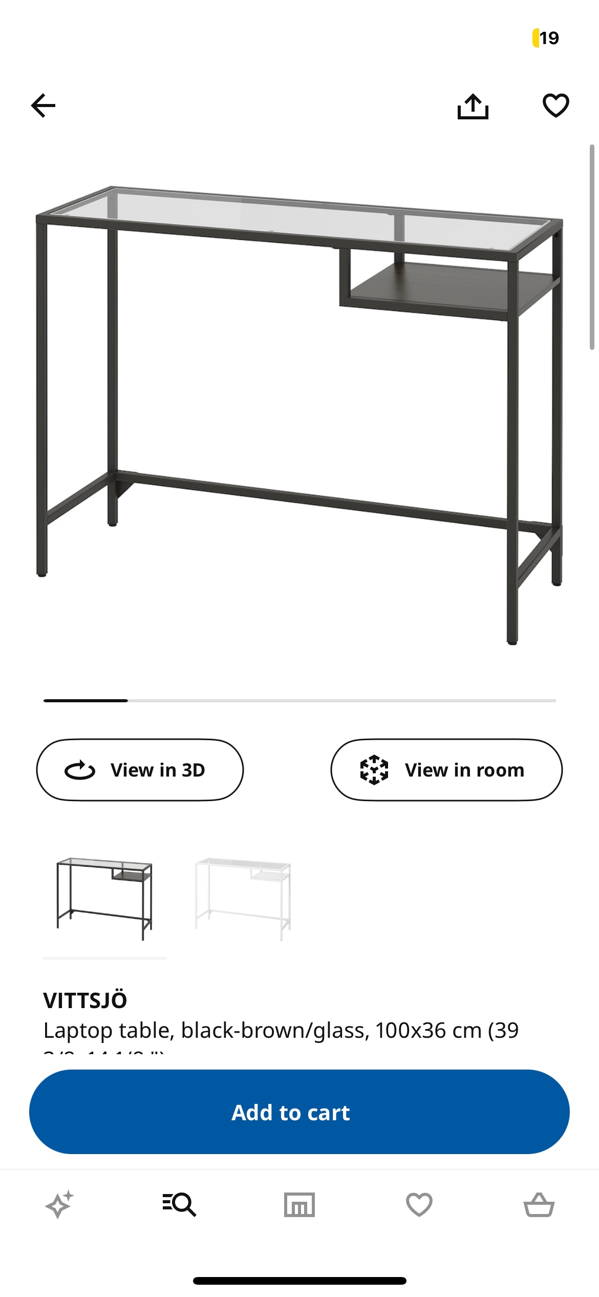 Ikea Vitrsjo desk - photo 2