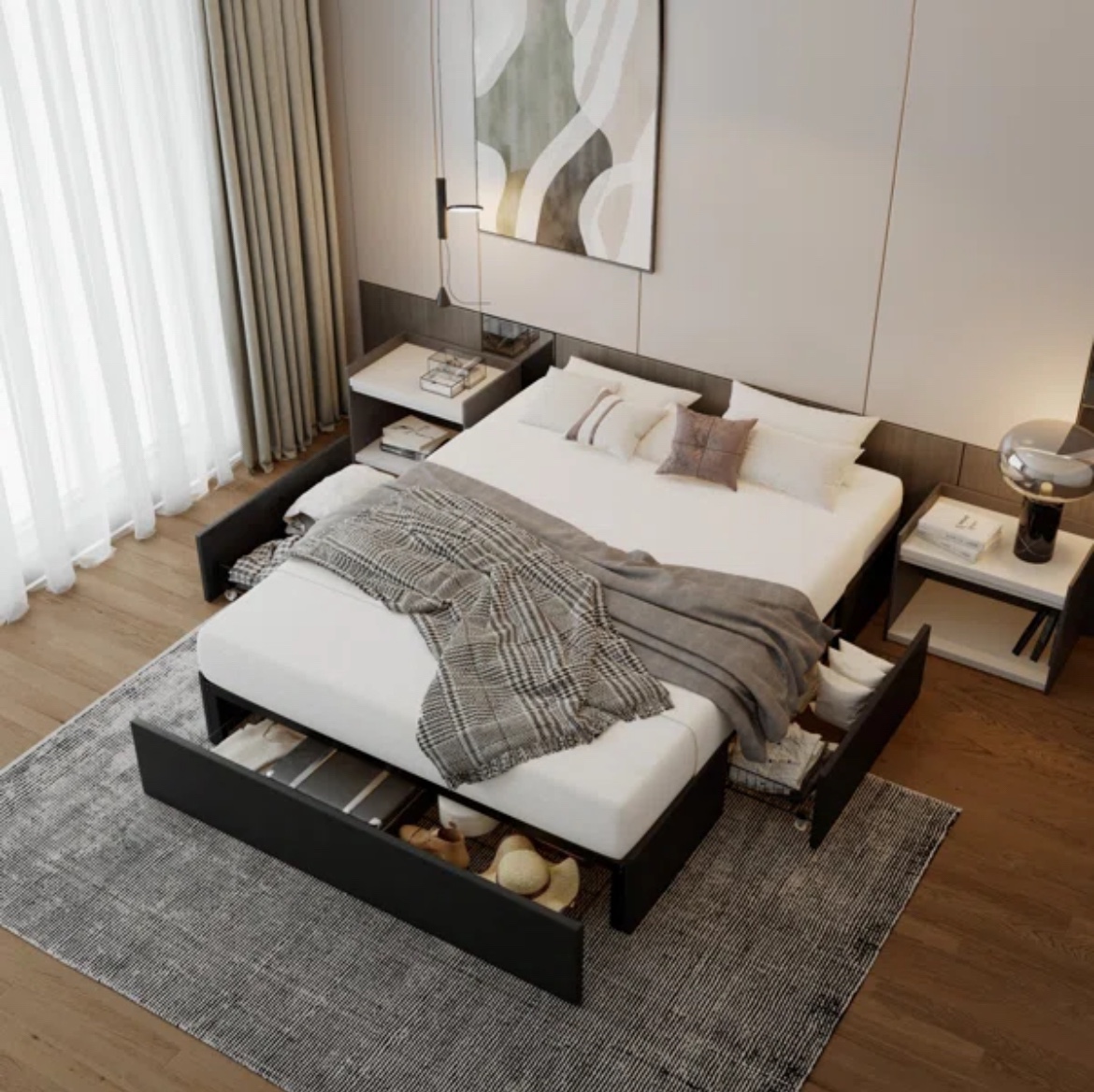 Wayfair full size open box bed frame - new