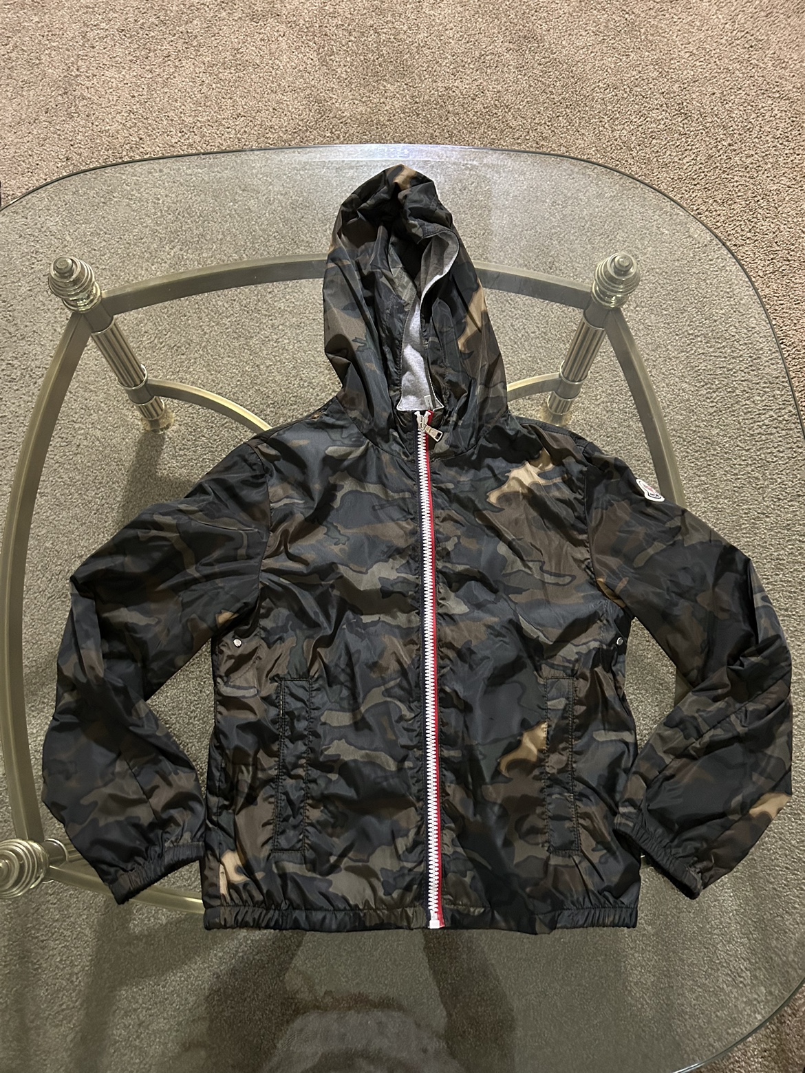 Moncler Kids New Urville Imprime Giubbotto Jacket