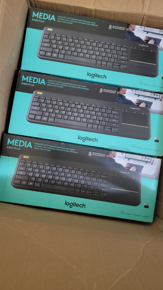 Logitech K400 Plus Wireless Touch TV Keyboard With Mouse image indicator(10)