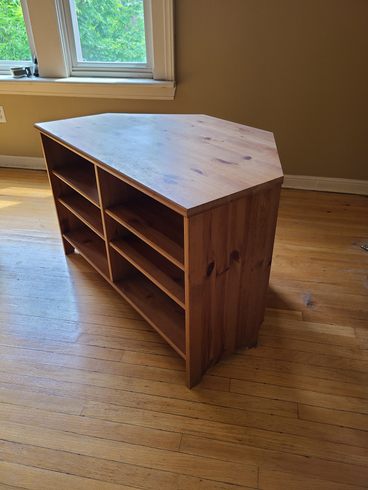 IKEA corner TV stand #freecycle