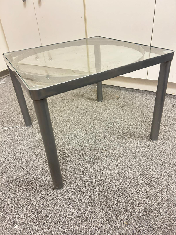 small glass coffee table - photo 3
