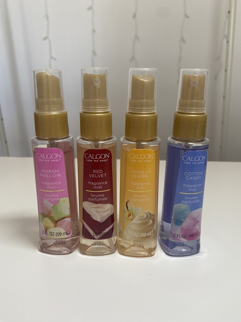 4 Calgon Fragrance Mist perfume body sprays, sweet fun scents 🎀 thumbnail