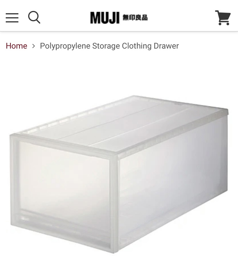 MUJI Polypropylene drawer