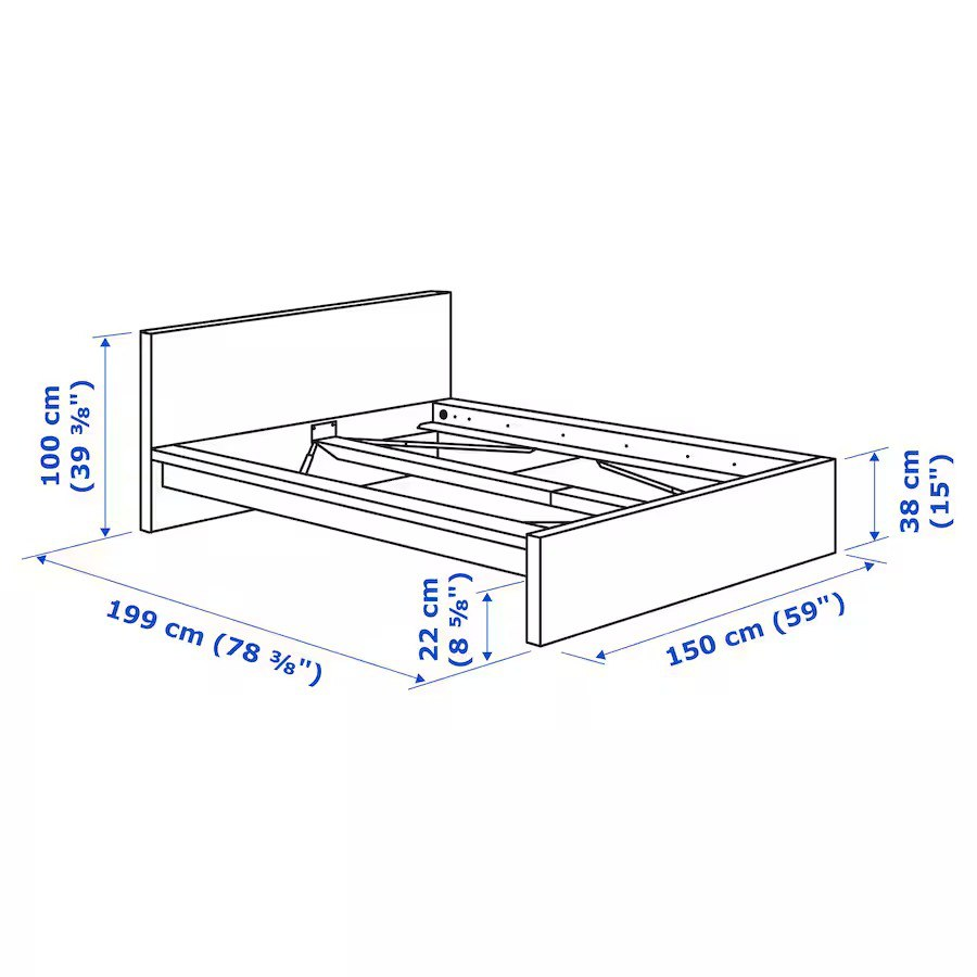 🌟MOVING SALE🌟 IKEA MALM Bed frame, Queen, white - photo 4