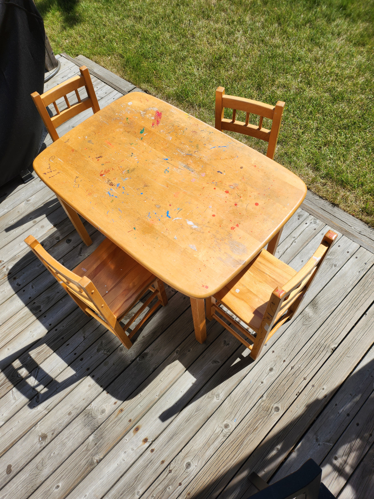 art kids table & chairs