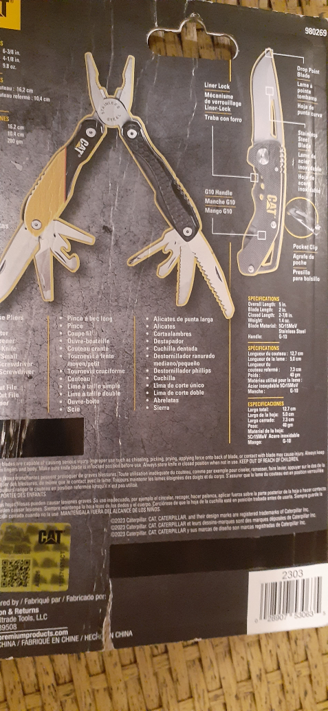 CAT.13-in-1 multi tool folding knife set - photo 5