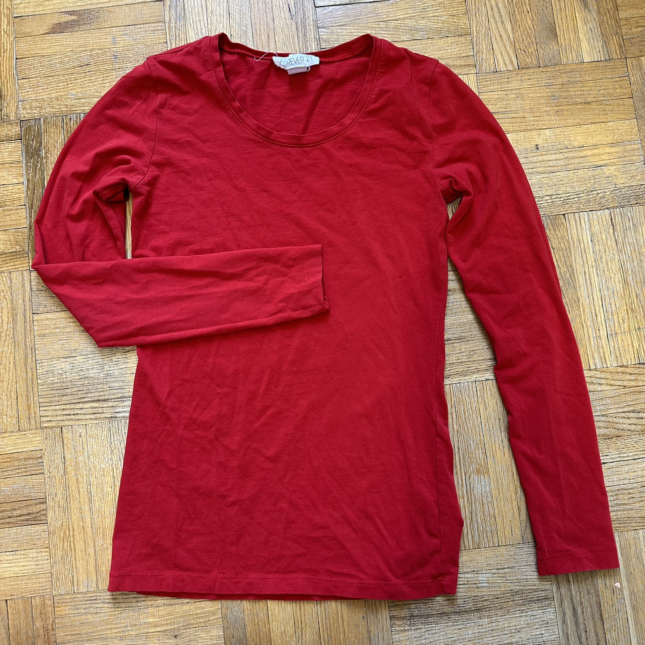 F21 Red Longsleeve #freecycle ☀️ thumbnail