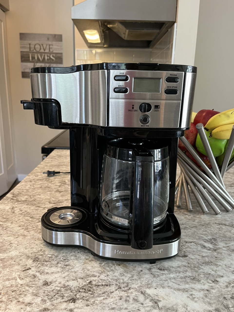 Hamilton beach single cup and pot coffee maker