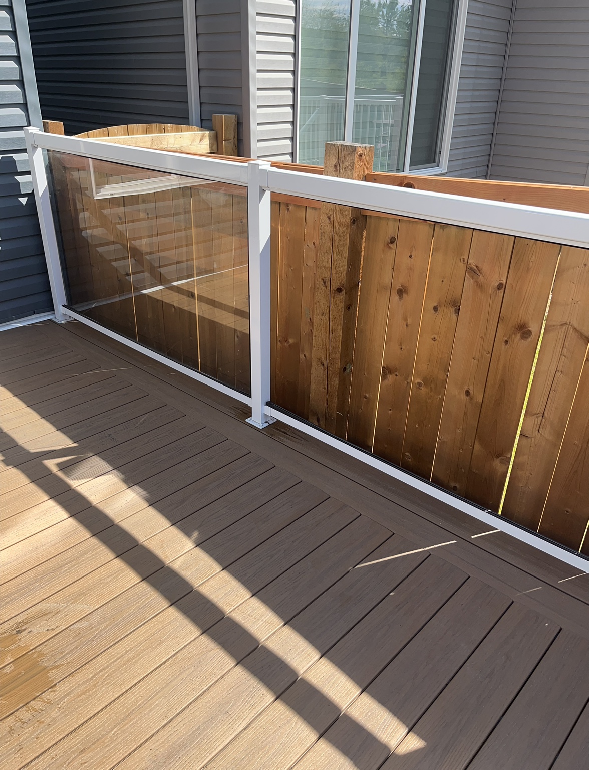 12 ft glass railing
