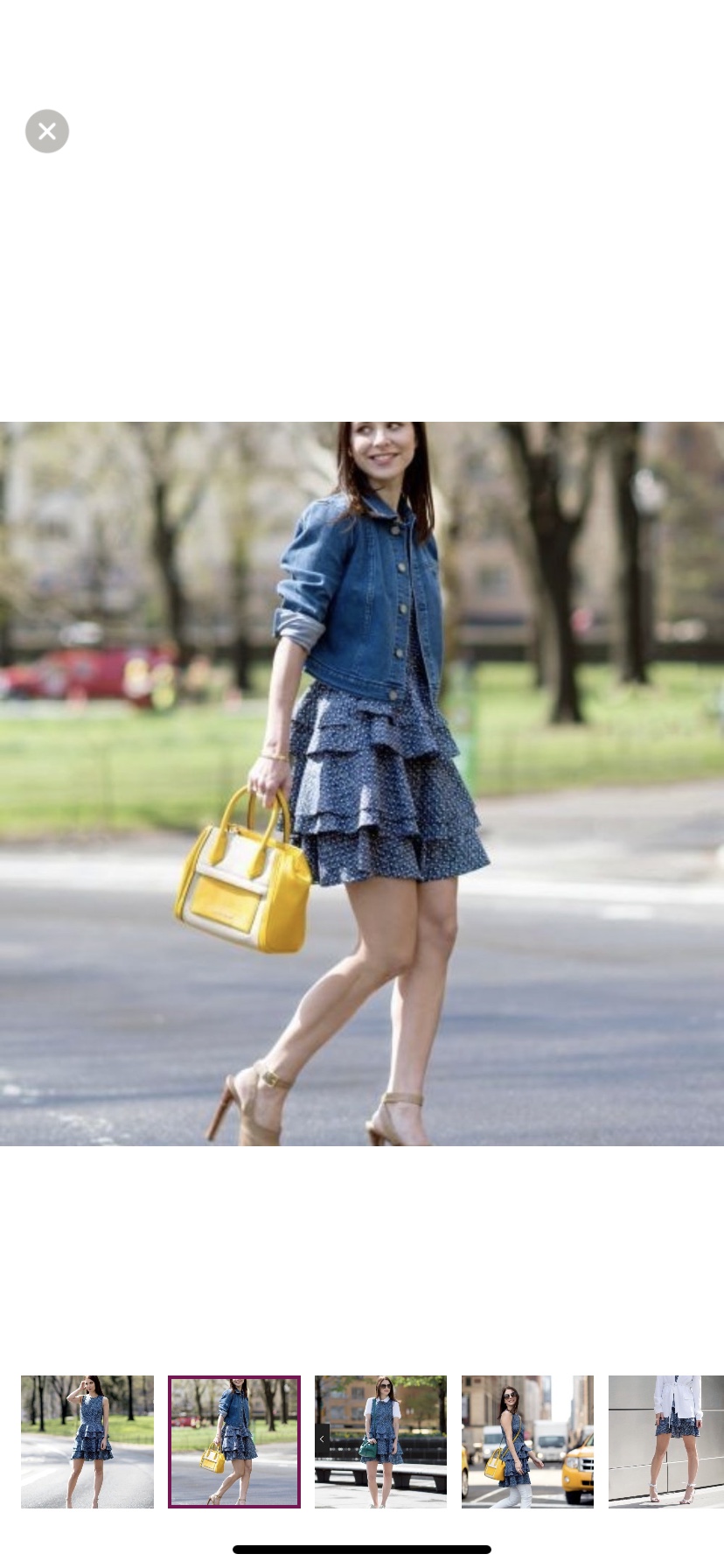 New A/X Tiered Fit and Flare Dress - Size 0 image indicator(2)