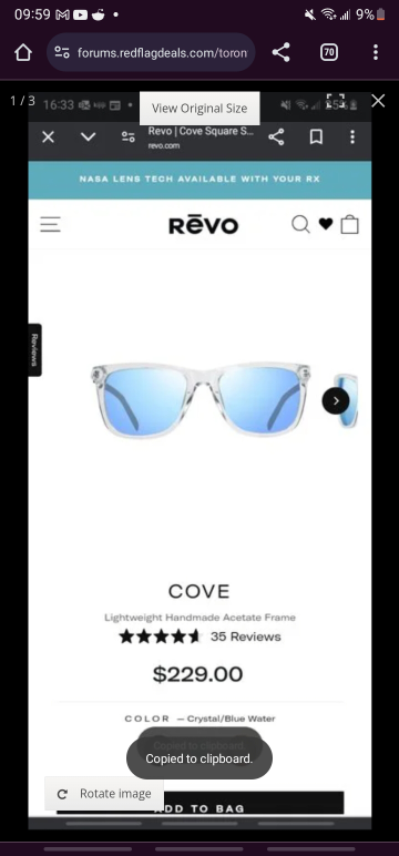 Revo Cove sunglasses thumbnail