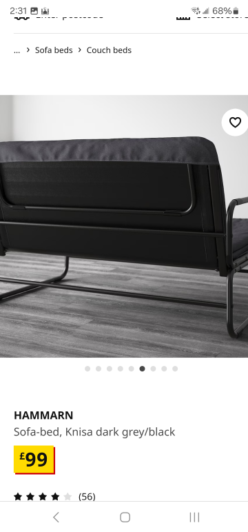 ikea futon / sofa bed - photo 2