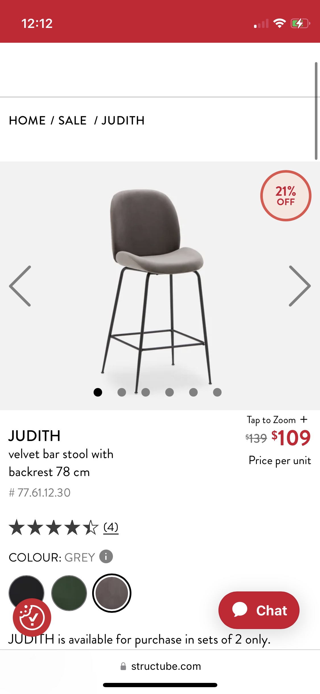2 structube bar stools - photo 5