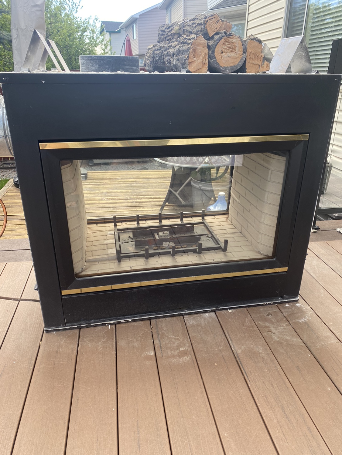 Two way fireplace - photo 2