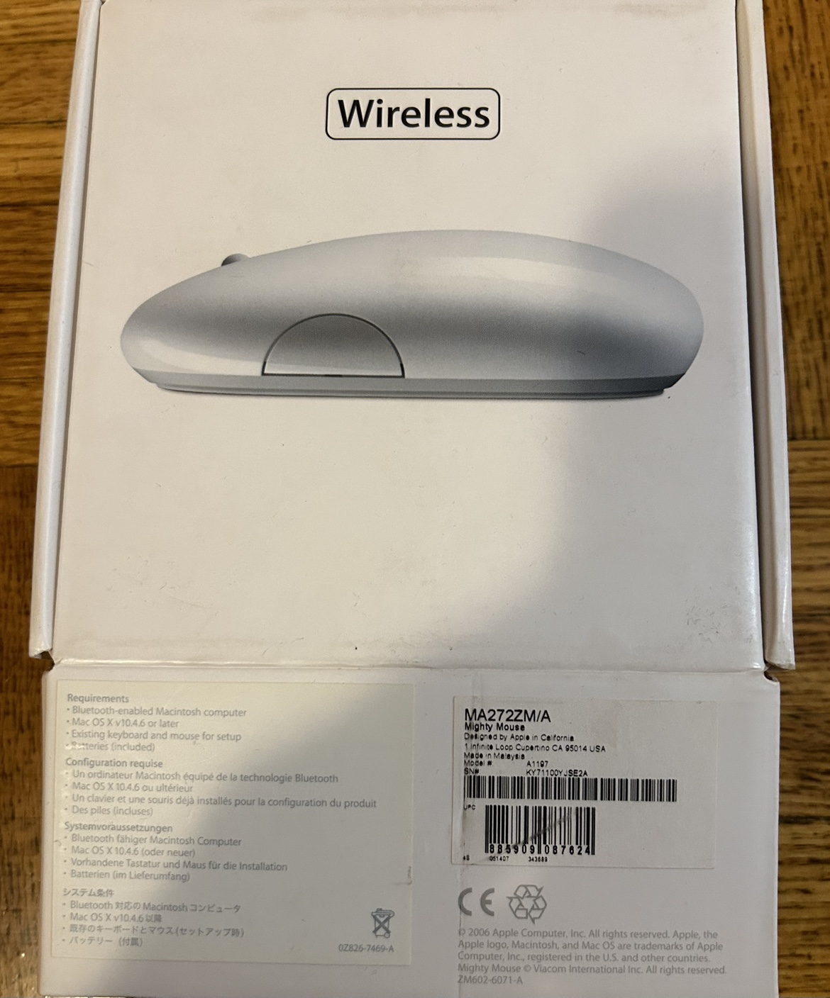 Apple Mighty Mouse Bluetooth wireless thumbnail