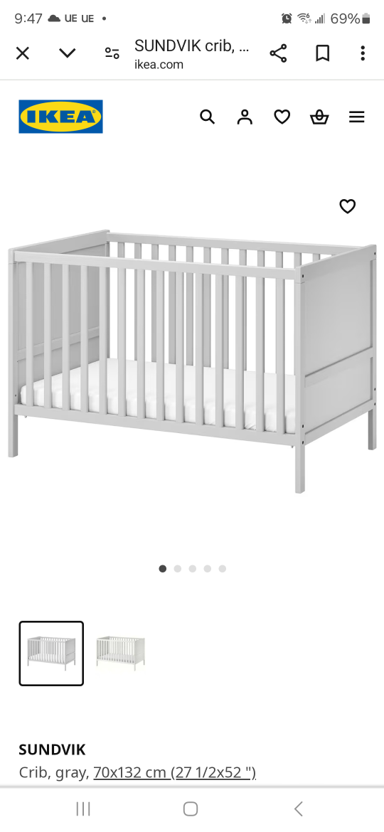 Ikea Sundvik Toddler Bed with mattress image indicator(4)