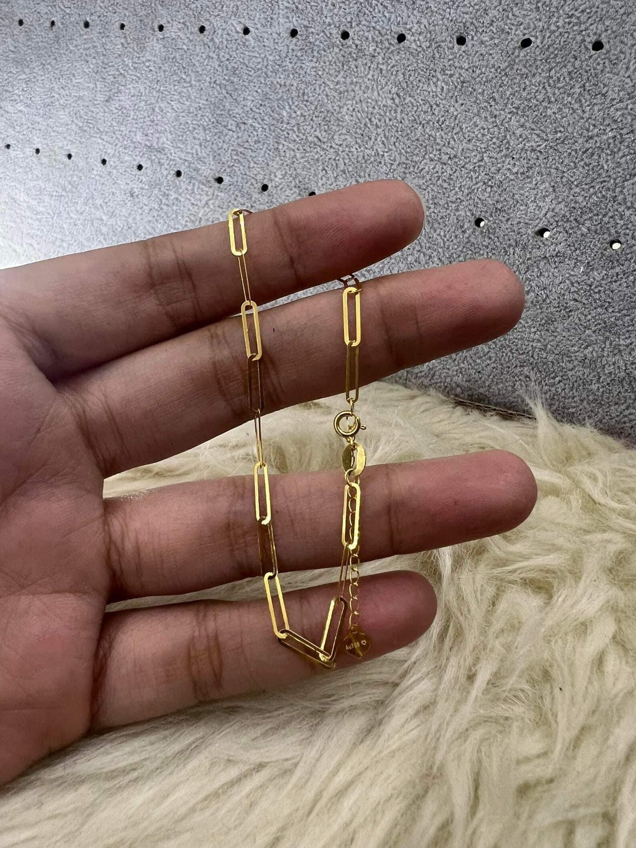 18k paperclip bracelet - photo 2